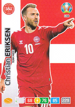 Christian Eriksen Denmark Panini UEFA EURO 2020#108